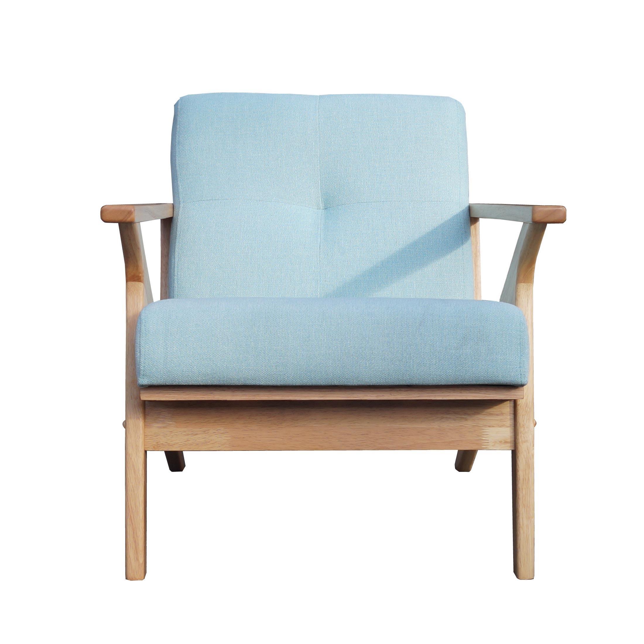 Bismark Mint and Oak Armchair