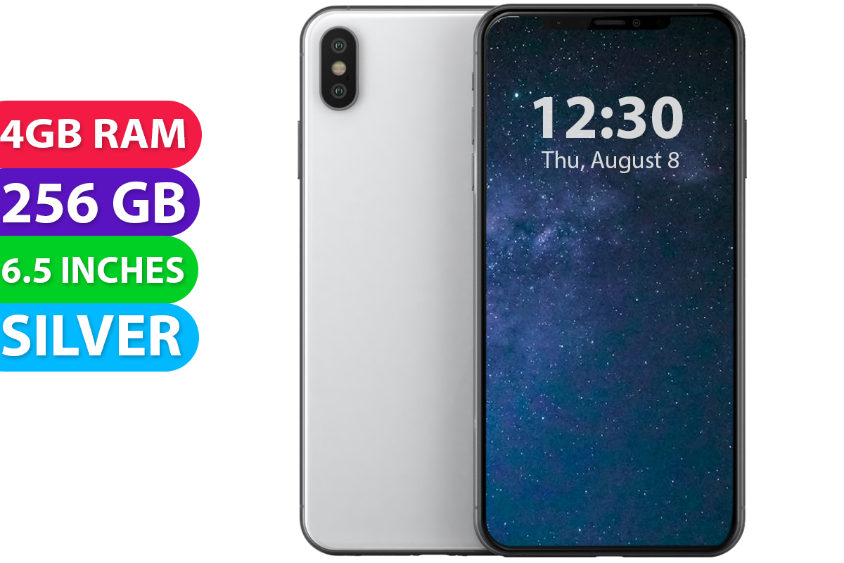Apple iPhone XS Max (256GB, Silver) - Grade (Good)