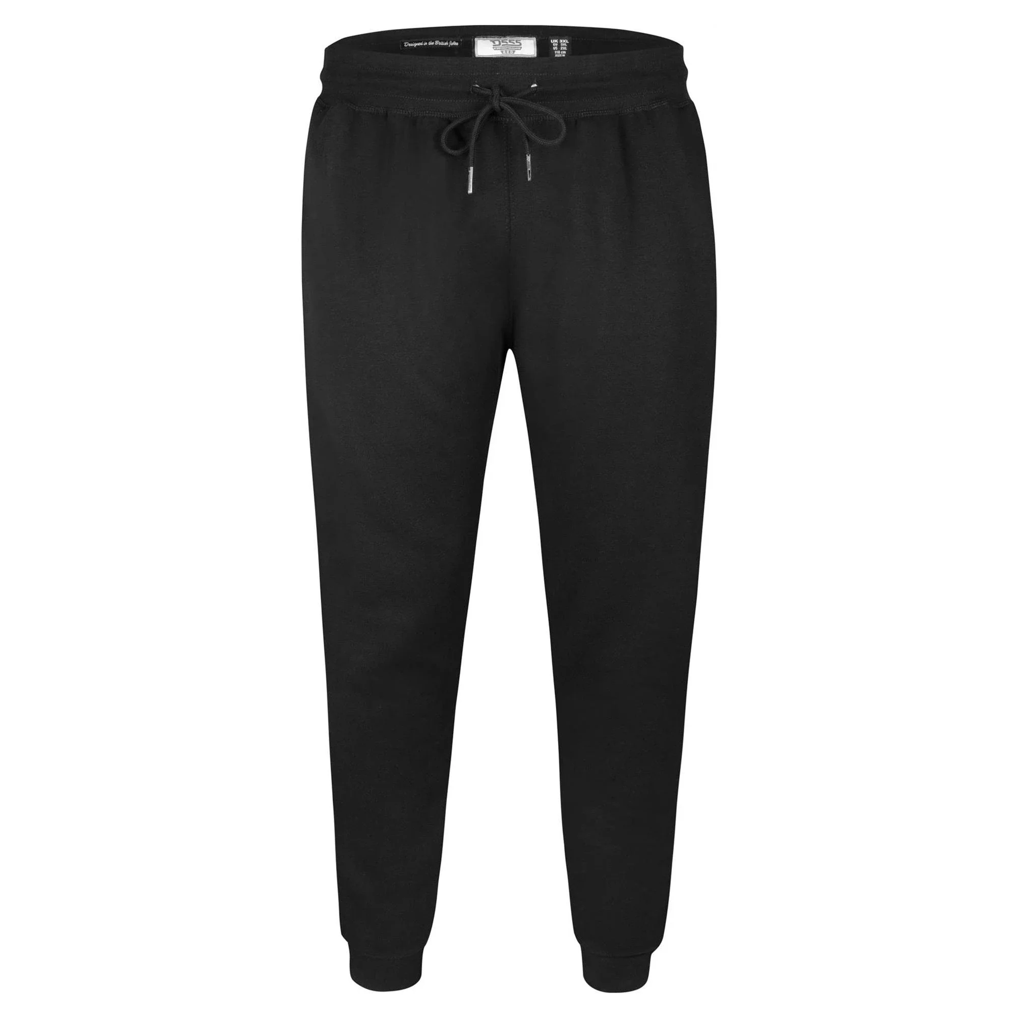 Duke Mens D555 Brandon Cuffed Kingsize Jogging Bottoms (Black) (4XL)