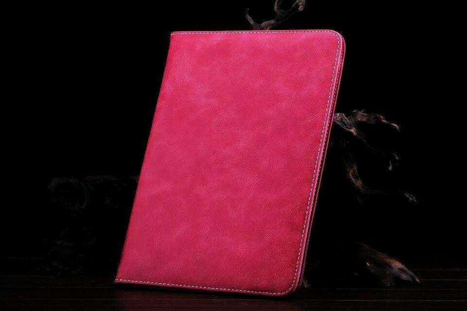 Premium Luxury PU Leather Smart Plain Case Cover Apple iPad For iPad Mini 4-Rose Pink