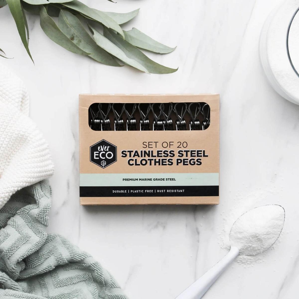 Stainless Steel Clothes Pegs - Marine Grade - Ever Eco