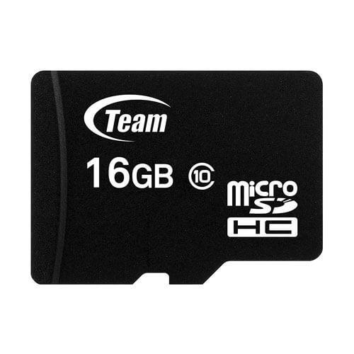 Team Class 10 Micro SDHC Memory Card - 16GB