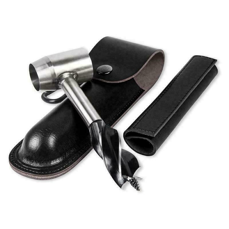 Durable Survival Tools for Bushcraft Hand Auger Wrench Wood Drill Outdoor AU-Black