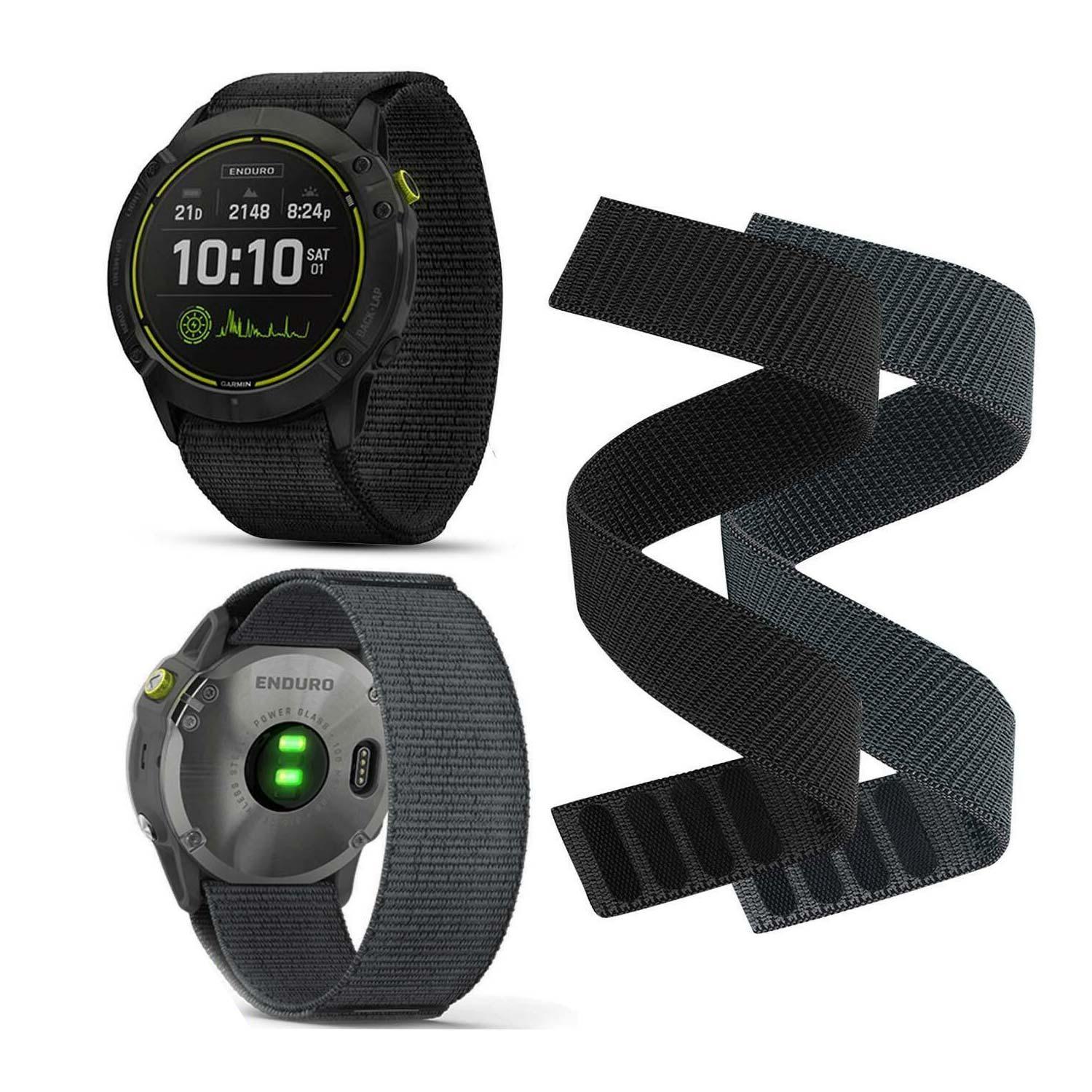 For Garmin Fenix 7S Solar Band Replacement Nulon Strap-Grey-Fenix 7S Solar