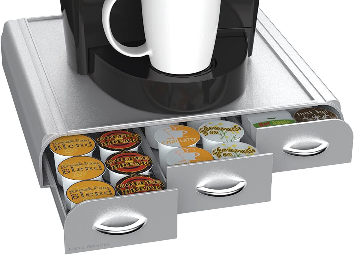 Single Serve Coffee Pod Holder,K-Cup Storage Drawer Organizer