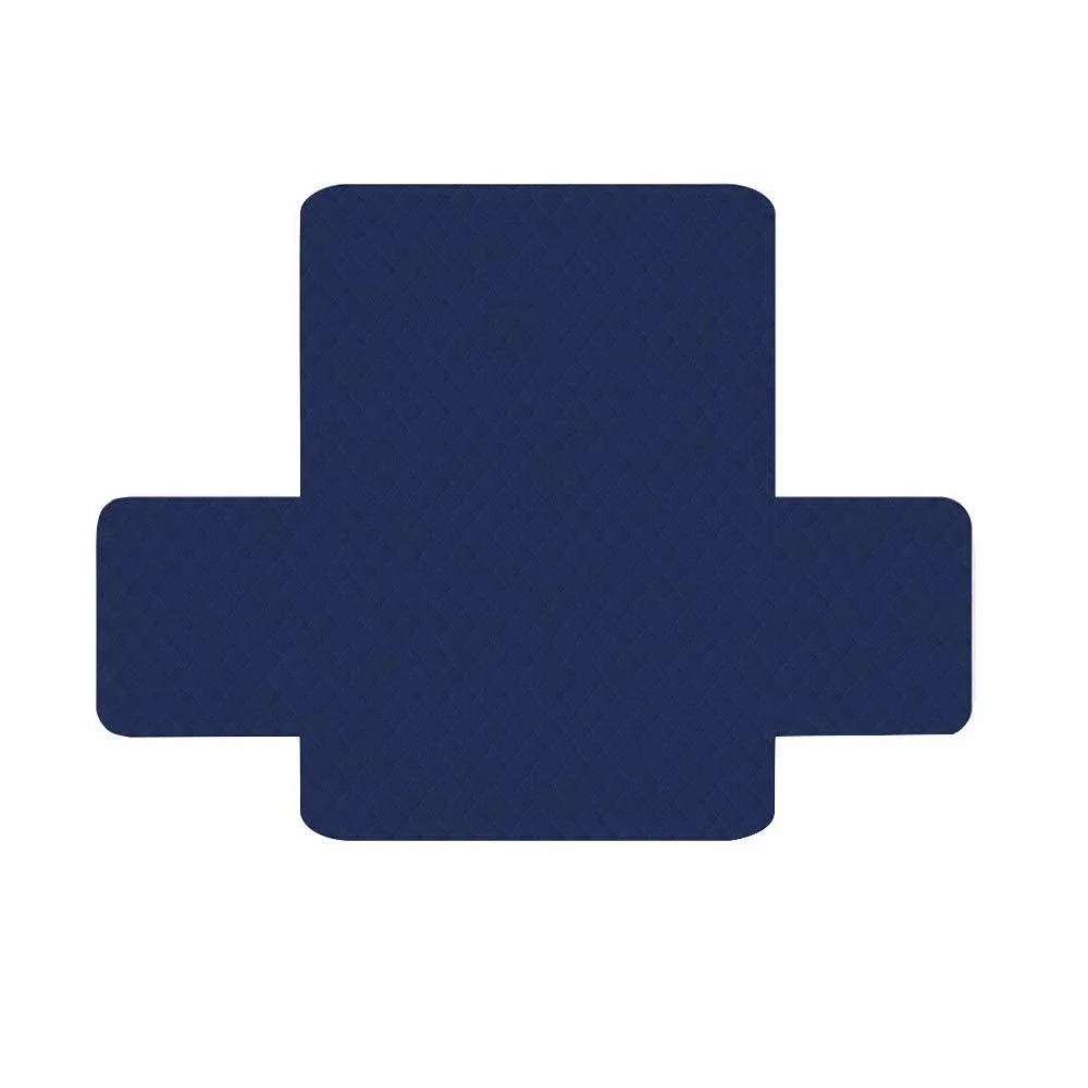 Navy Quilted Sofa / Couch Cover Protector - 3 Seater