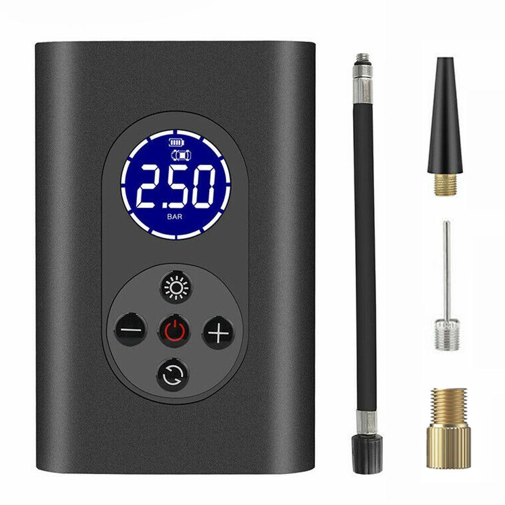 Rechargeable Car Tire Air Inflator Portable Tyre Electric Pump Cordless with USB