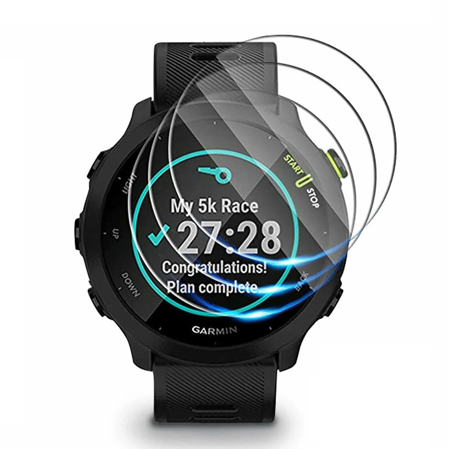 3X For Garmin Tempered Glass Screen Protector-For Forerunner 955 Solar-3PS