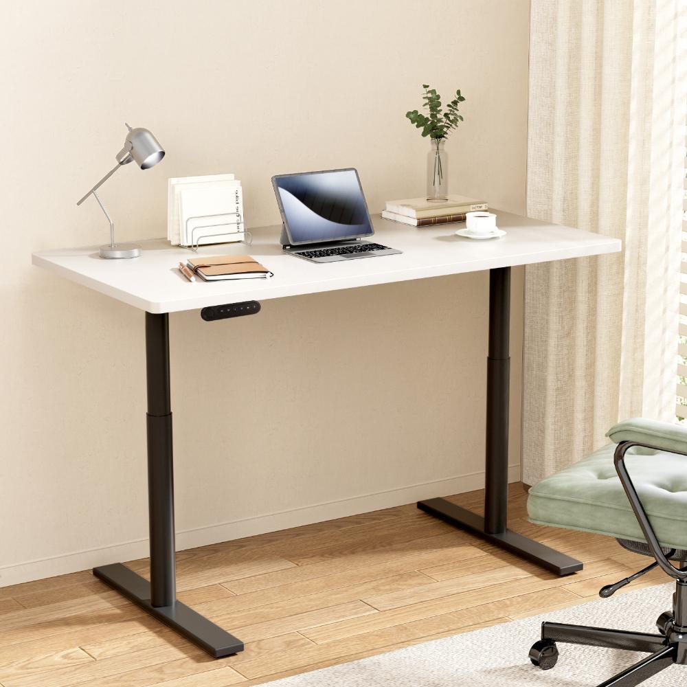 Electric Standing Desk Motorised Adjustable Sit Stand Desks Black White