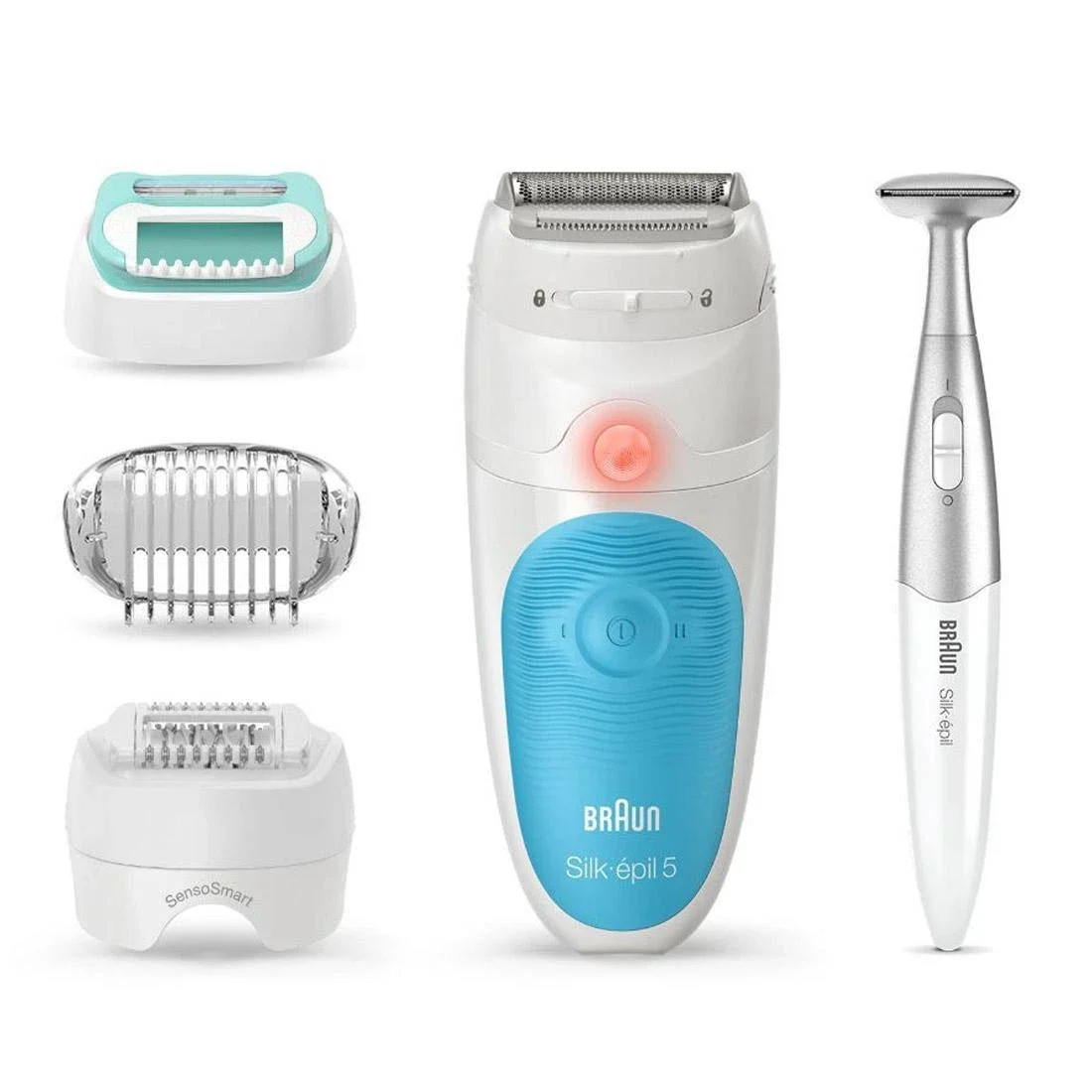Braun Silk-epil 5 Epilator w/ Bikini Trimmer SES5-810 - Blue