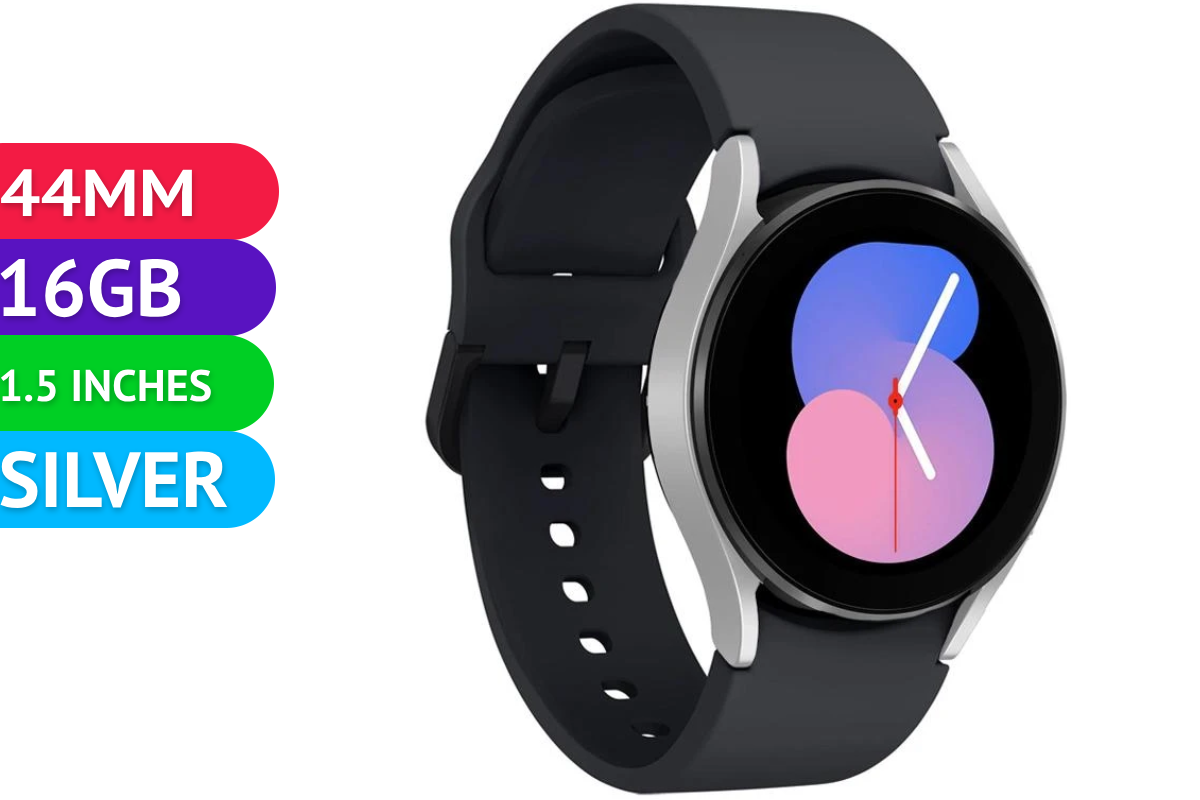 Samsung Galaxy Watch 6 Cellular (44MM, Silver, Global Ver) - Excellent - Refurbished