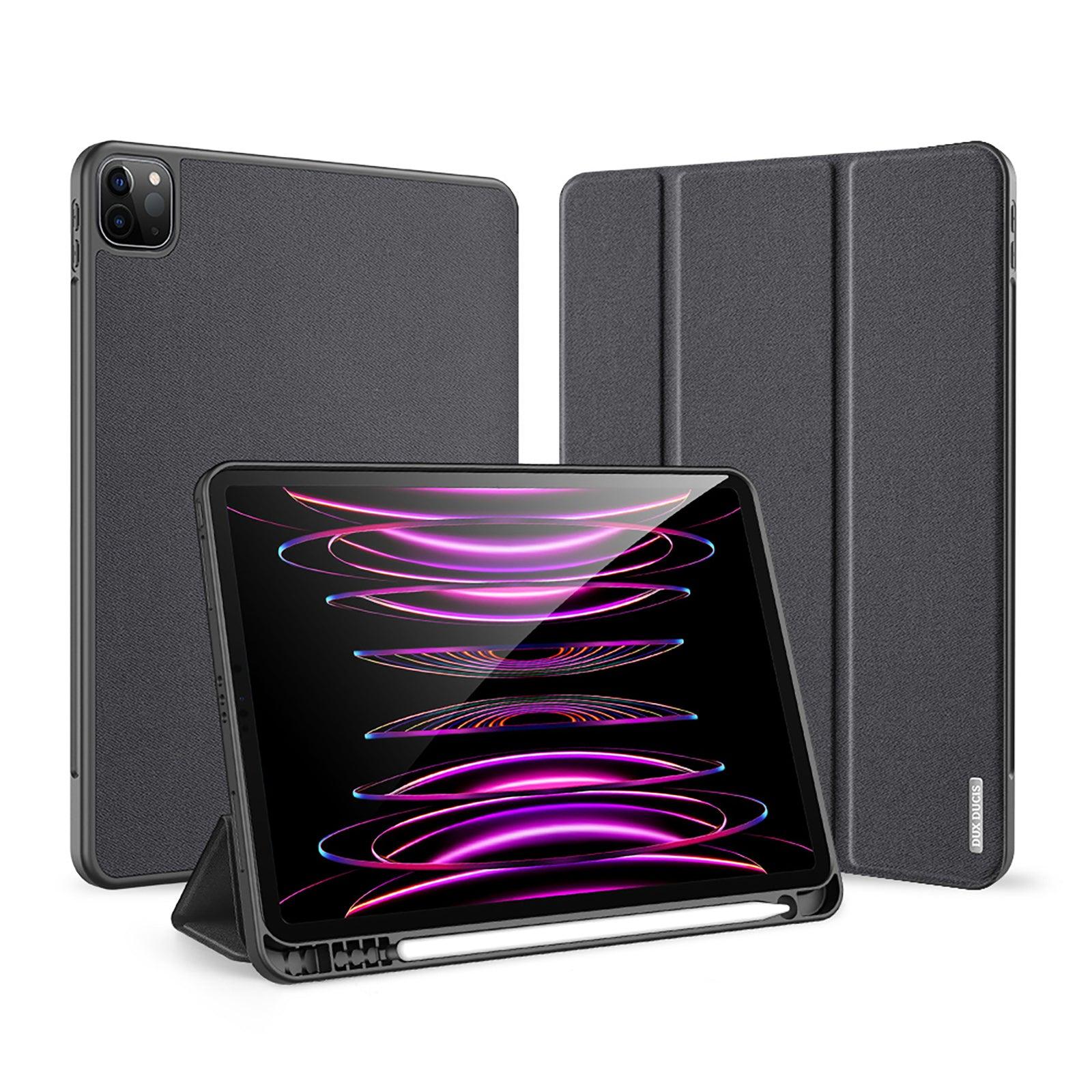iPad Pro 11 Case - Black Smart Cover with Apple Pencil Holder and Viewing Stand