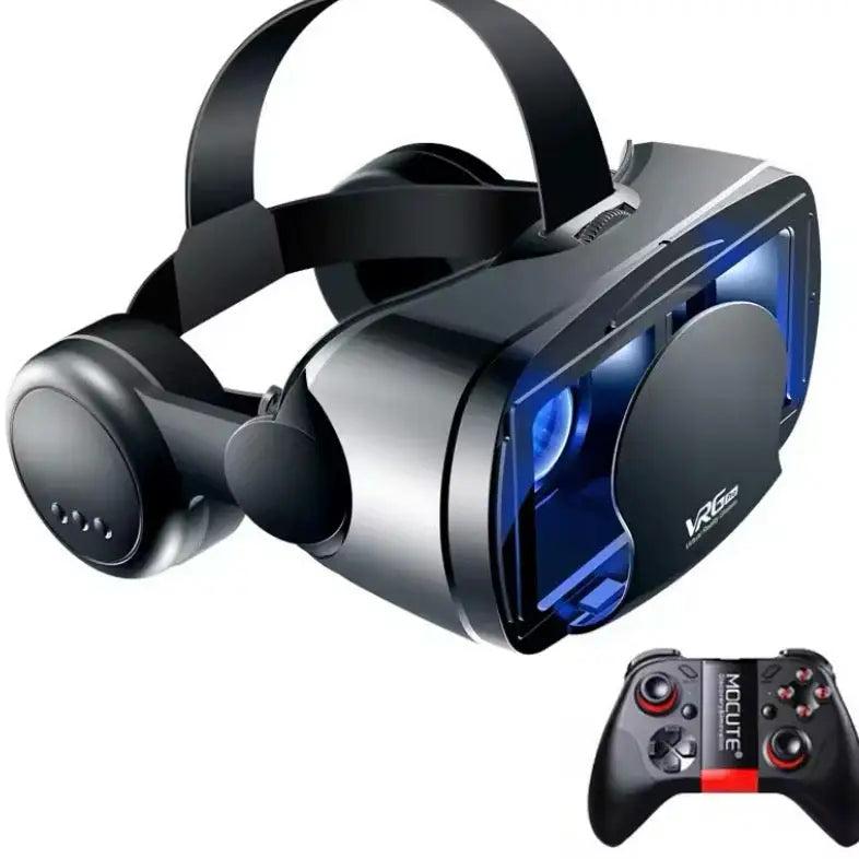 3D VR Headset with Headphones & Controller
