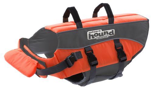 Ripstop Dog Life Jacket (Orange) - Large
