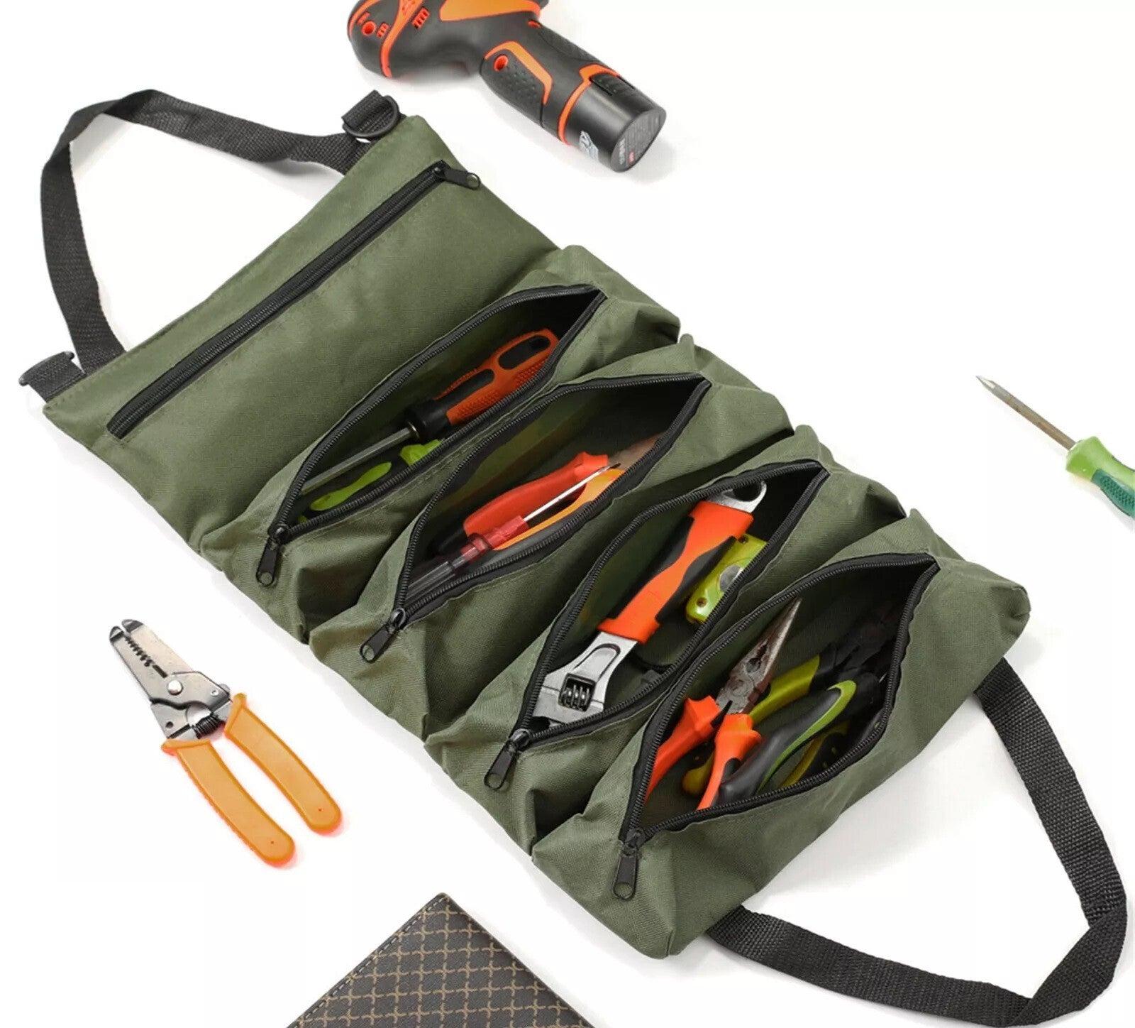 Tool Roll Organizer Tool Roll Up Canvas Bag Tool Large Wrench Super Big Pouch