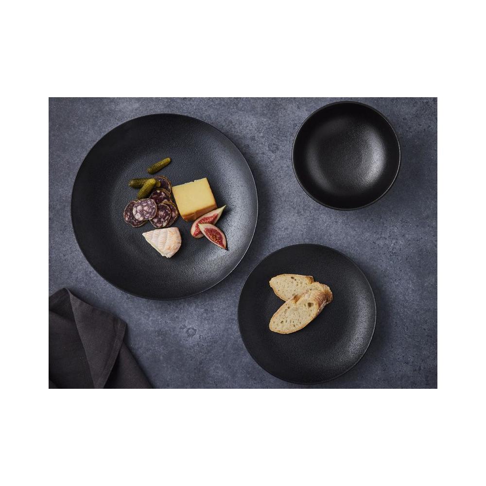 12pc Maxwell & Williams Caviar Dinner Dishwasher And Mirowave Safe - Black