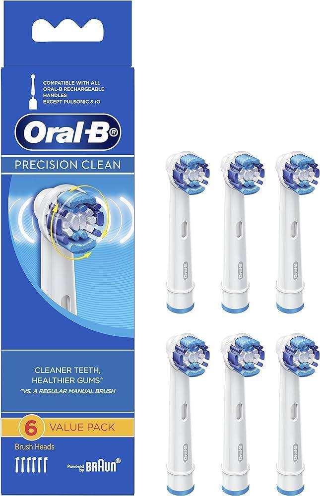 Oral-B Precision Clean Replacement Electric Toothbrush Head 6 Pack