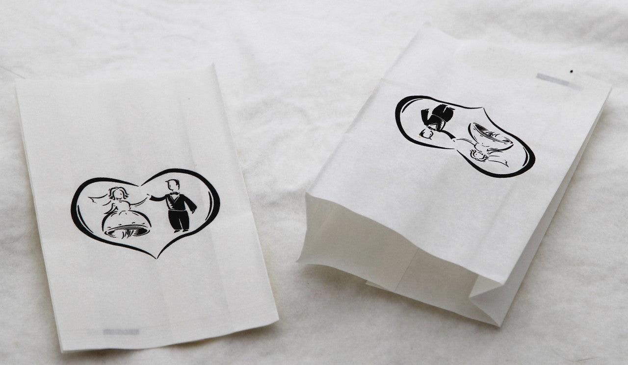 200 Pack Greaseproof Wax Paper Wedding Cake Bags For Take Home Favour Food Storage Containers