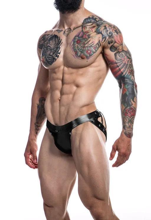 Cut for Men Desire Jockstrap-BlackLeatherette-XL
