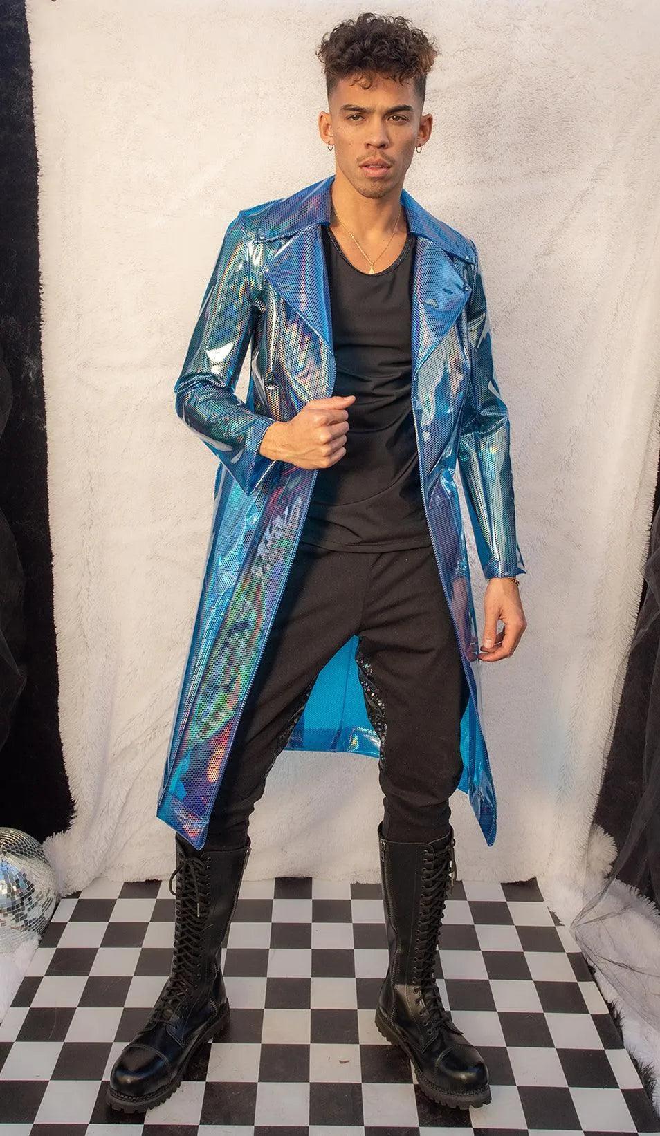 FE240 - Rubberized Vinyl Trench Coat