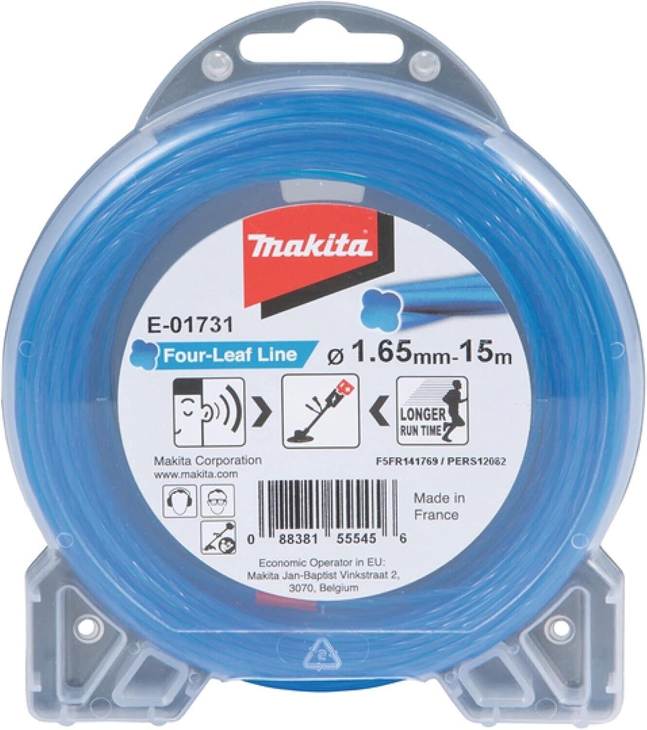 Makita Line Trimmer Line / Brushcutter Line - Four Leaf Silent Line 1.65Mm X 15M