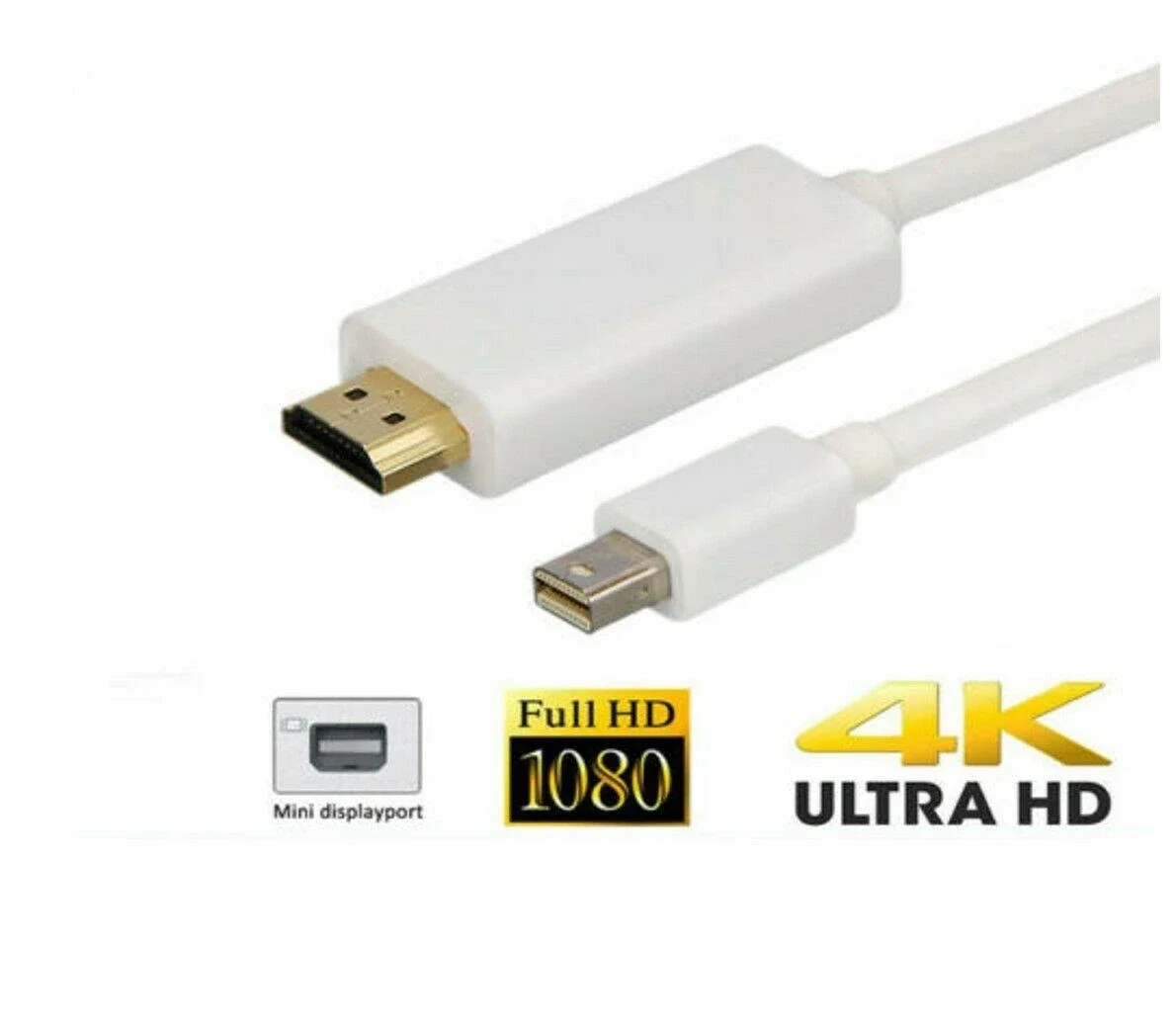 Mini Display Port Thunderbolt to HDMI TV Adapter Cable For Mac Macbook Air Pro