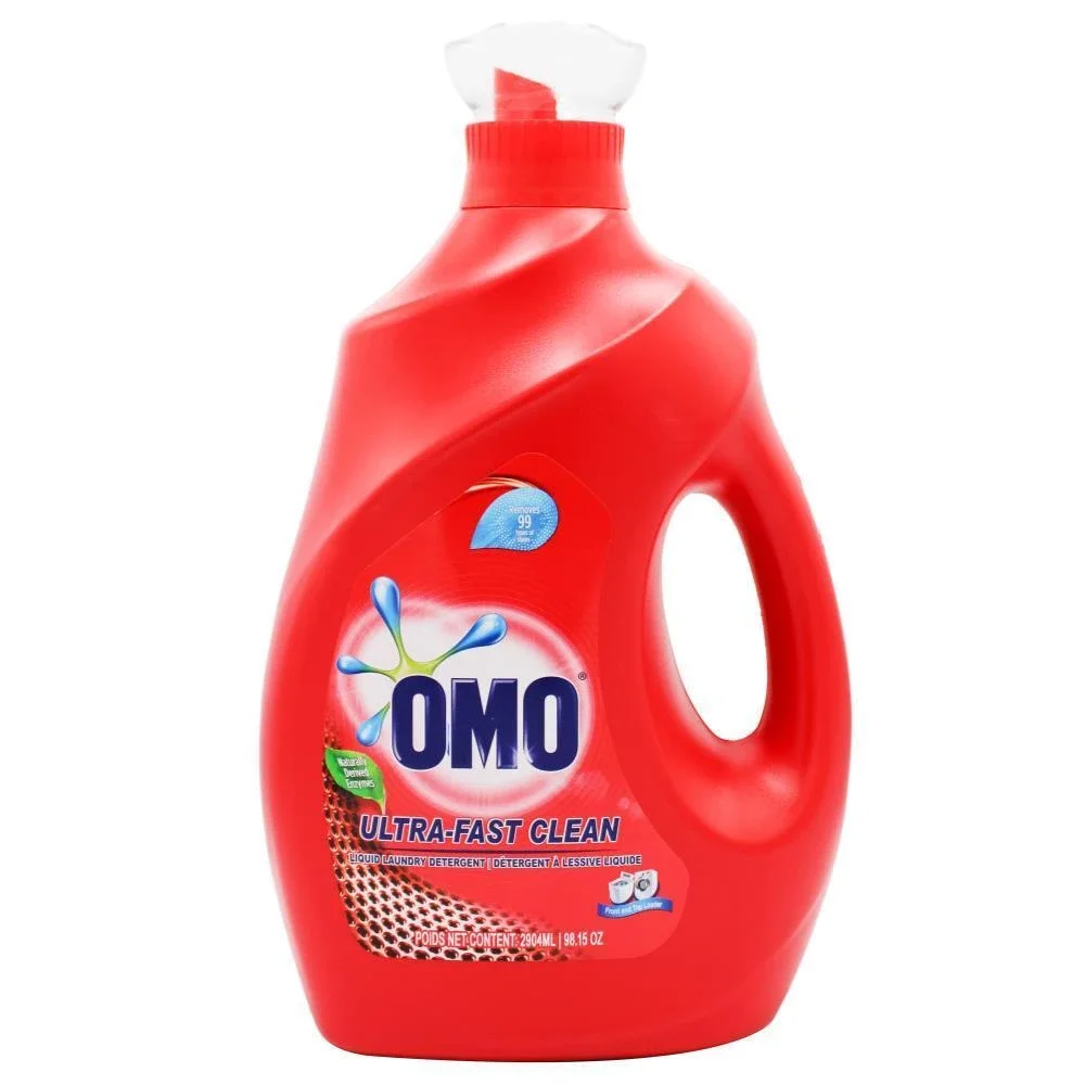 Omo Laundry Liquid Detergent Ultra Fast Clean 2904ml (4 Pack)