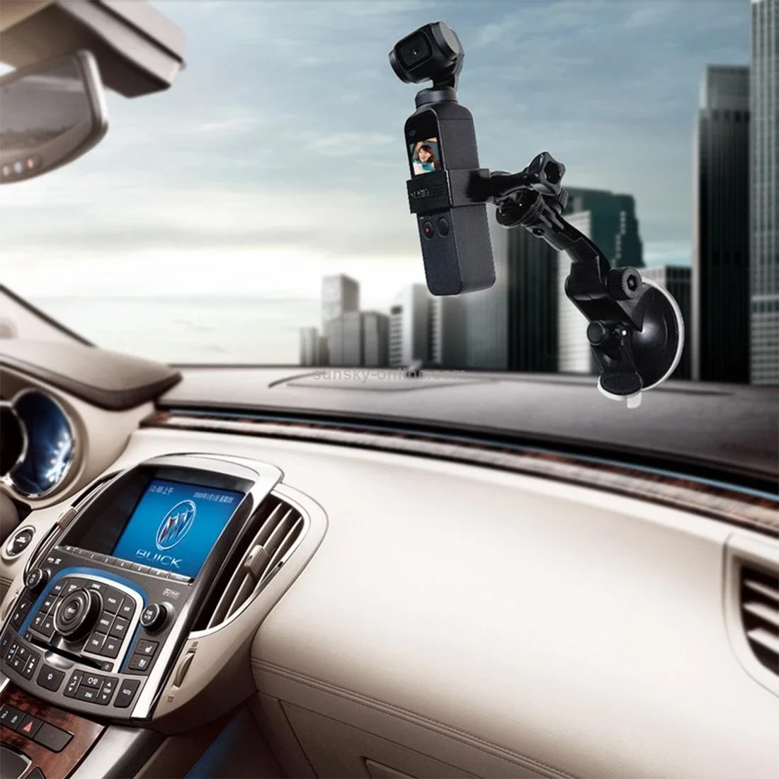 Multifunctional Automobile Glass Suction Cup Fixing Bracket Holder for DJI OSMO Pocket Gimble Camera