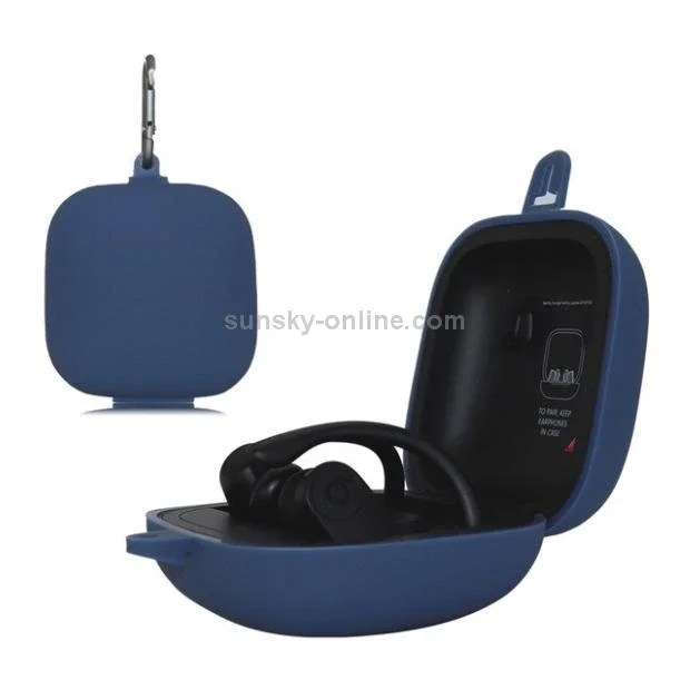 Solid Color Silicone Wireless Bluetooth Earphone Protective Case for Beats Powerbeats Pro
