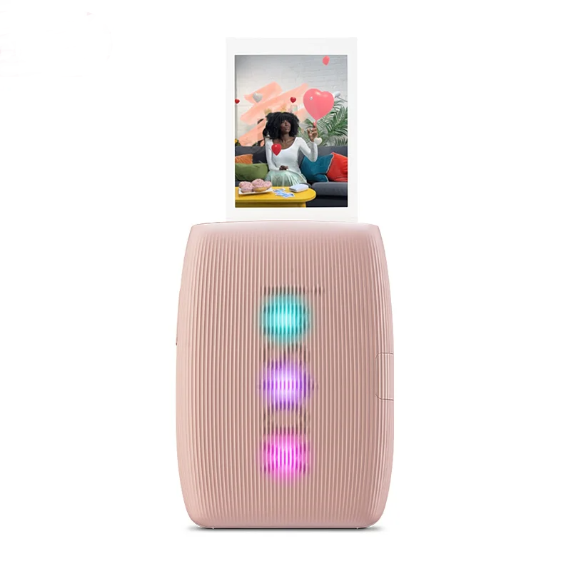 Pink Instant Mini Photo Printer for Smartphones