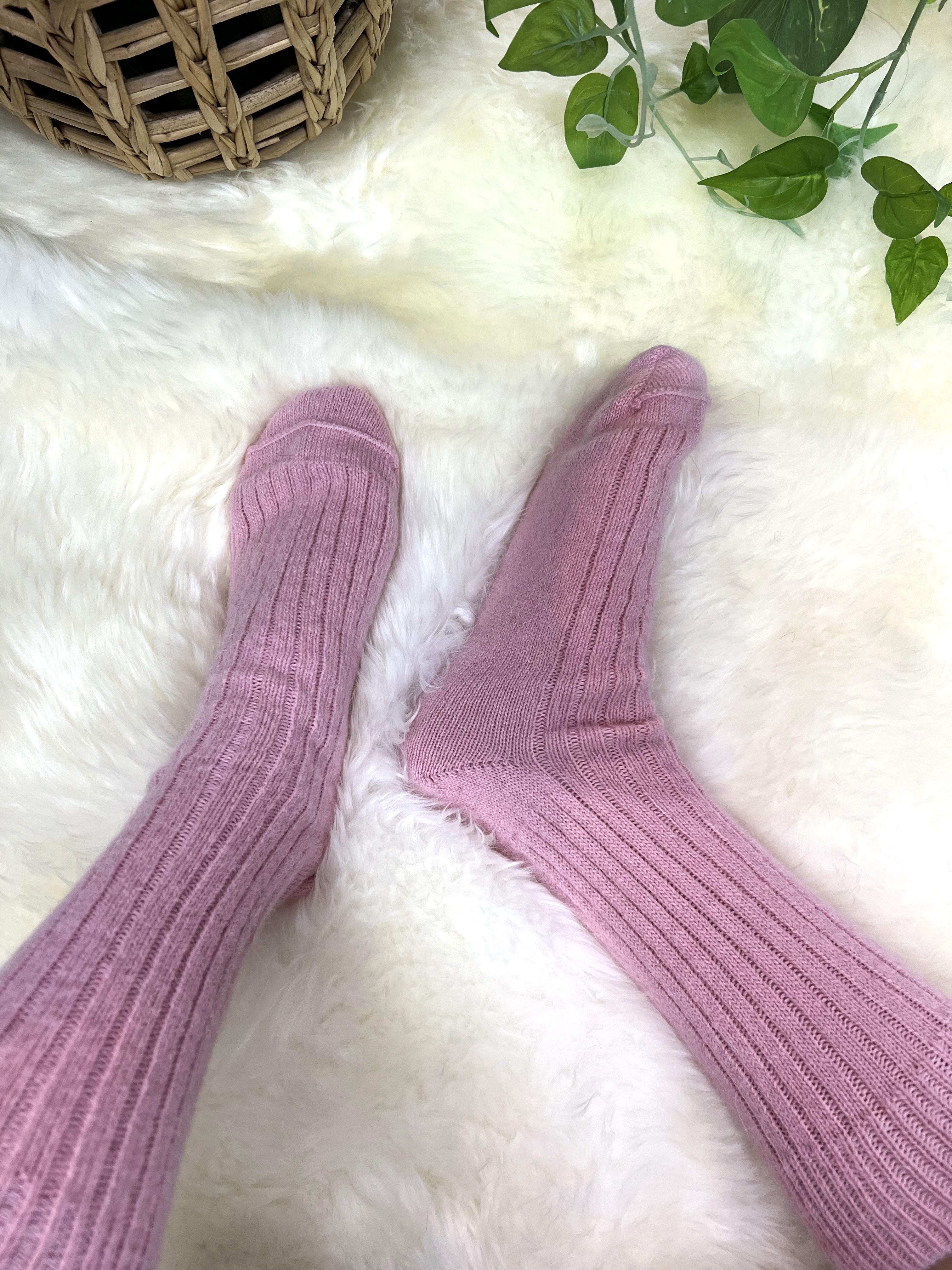 Pure Alpaca Socks - Small - Rose