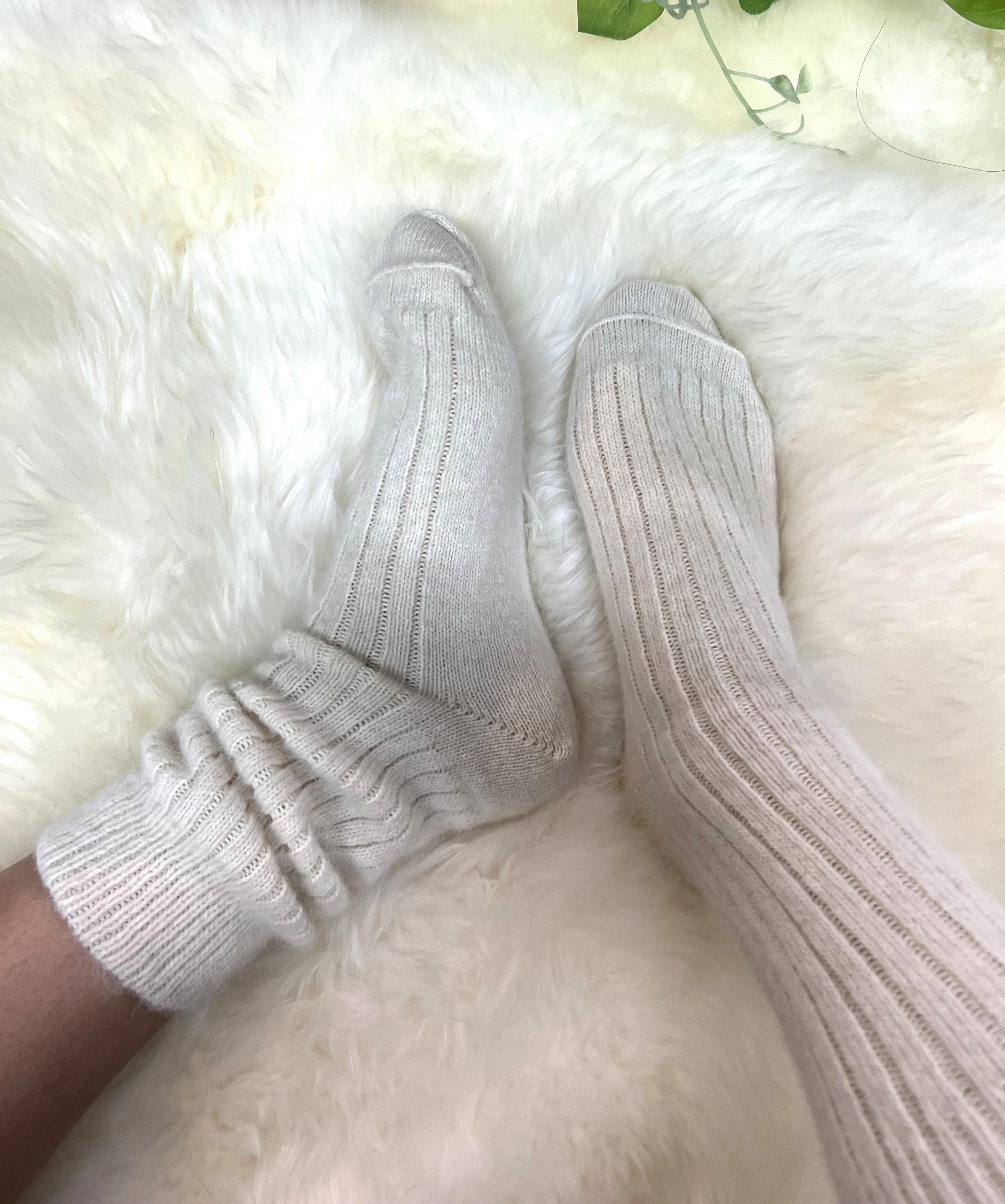 Pure Alpaca Socks - Large - Natural