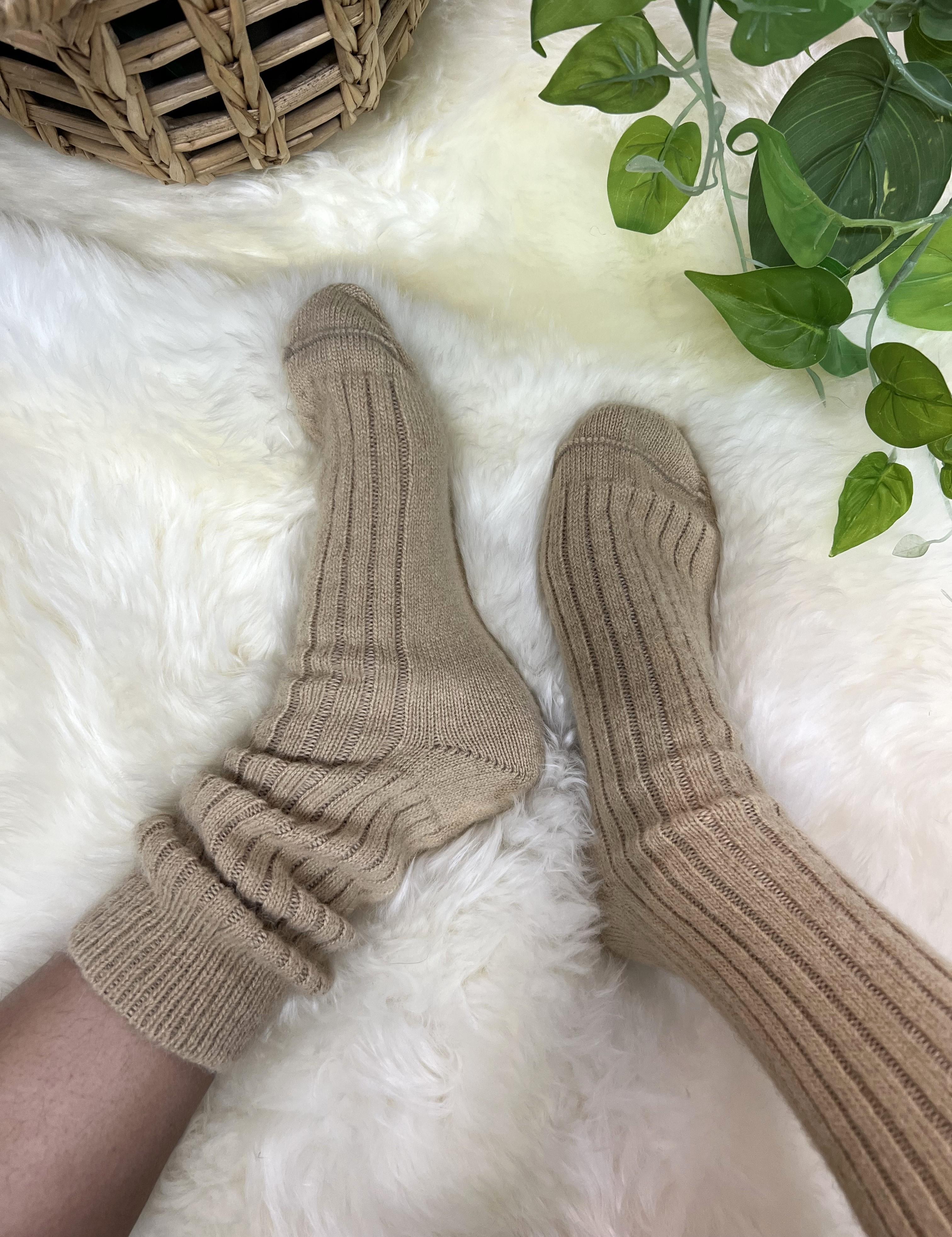 Pure Alpaca Socks - Medium - Honey