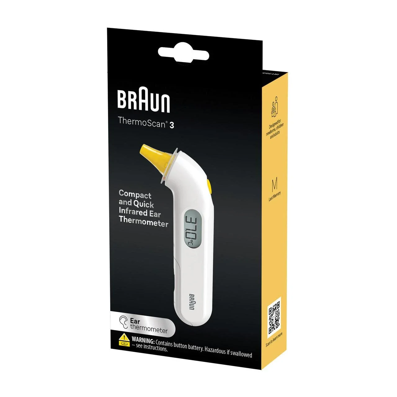 Braun ThermoScan 3 Ear Thermometer IRT3030AU
