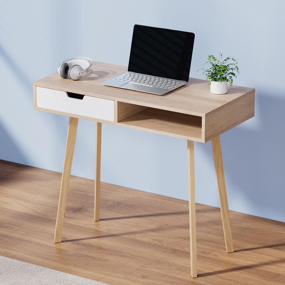 2 Drawer Wood Computer Desk