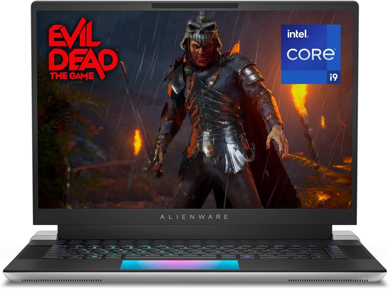 Alienware X16 R1 Gaming Laptop - 16-inch QHD+ 240Hz Display, Core i9-13900HK, 32GB LPDDR5 RAM, 1TB SSD, NVIDIA GeForce RTX 4080 12GB GDDR6, Windows 11 Home, 1 Year Premium Support - Lunar Silver