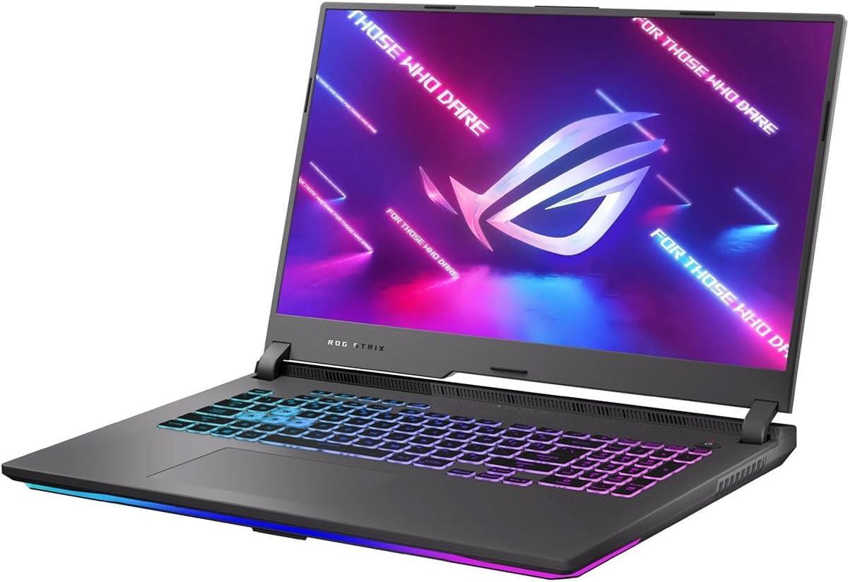 ASUS ROG Strix G17 (2022) Gaming Laptop, 17.3” 144Hz IPS FHD Display, NVIDIA GeForce RTX 3050 GPU, AMD Ryzen 7 6800H Processor, 16GB DDR5 RAM, 512GB SSD, RGB Keyboard, Windows 11, G713RC-RS73 Style: RTX 3050