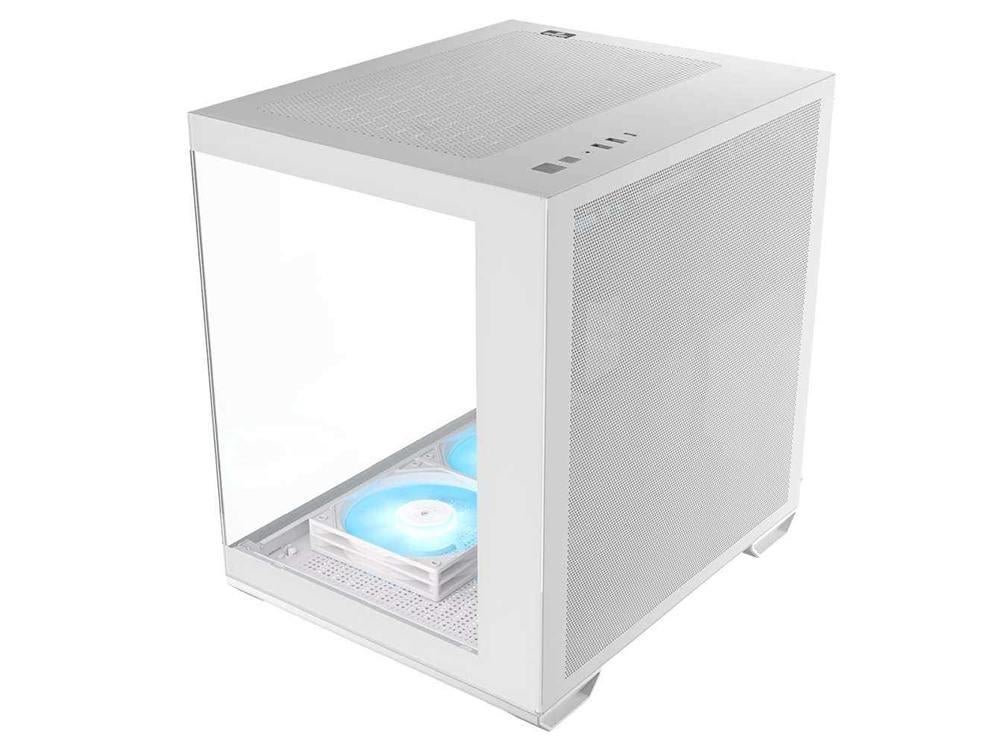 OKINOS Mirage 4 ARGB Micro ATX Case - White