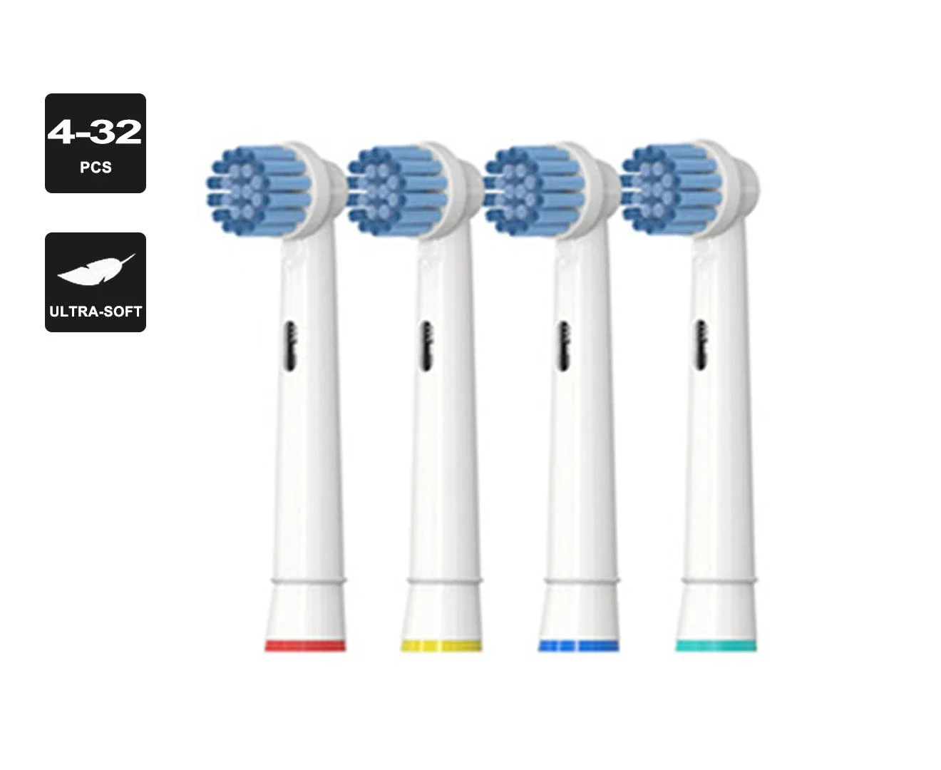 Sensitive Oral-B Compatible Tooth Brush Heads Electric Replacement Electric Toothbrush Heads 32PCS