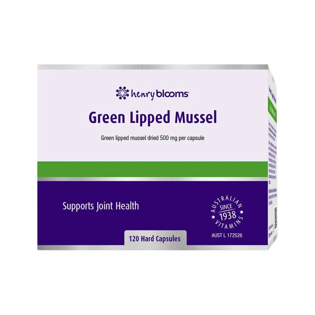 Henry Blooms Green Lipped Mussel 120 Capsules