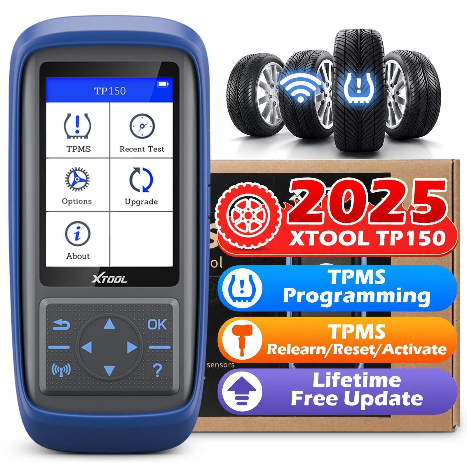 TP150 TPMS Reset Tool 2025 WiFi CAN EOBD OBDII