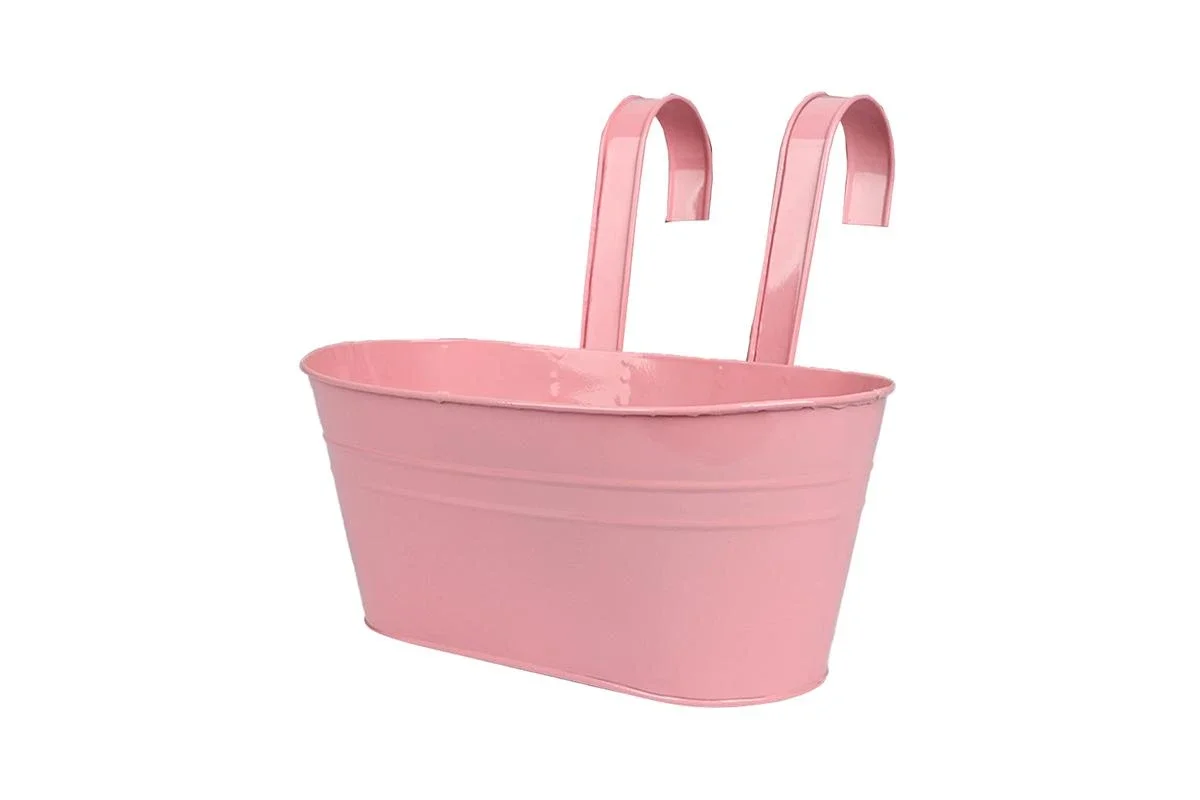 Hanging Flower Pot Hanging Planters with Detachable Hooks -Pink