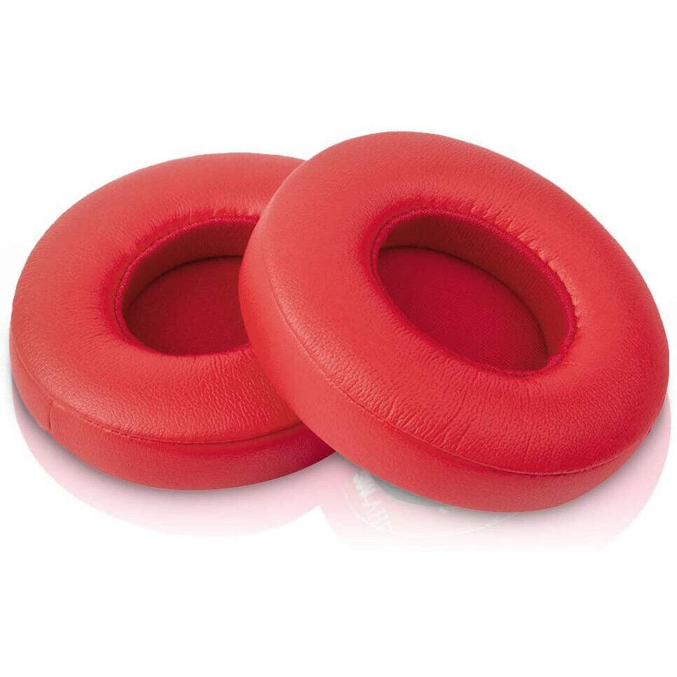 Red Replacement Ear Pads for Beats by Dr Dre Solo 2.0 3.0 Wireless Headphone Earpads