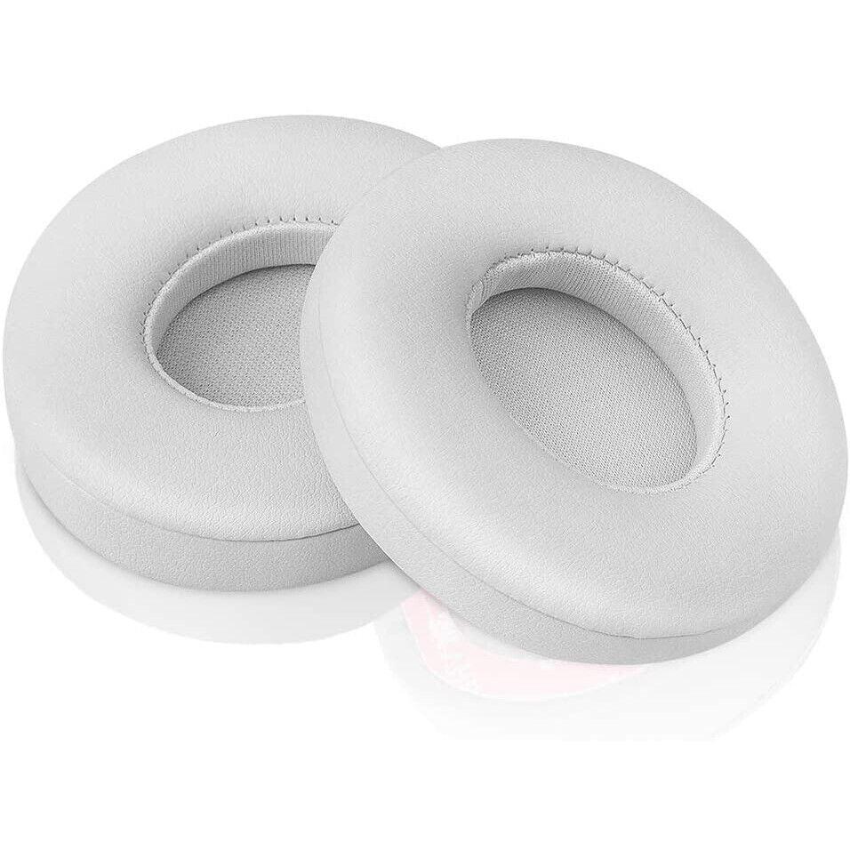 White Replacement Ear Pads for Beats by Dr Dre Solo 2.0 3.0 Wireless Headphone Earpads
