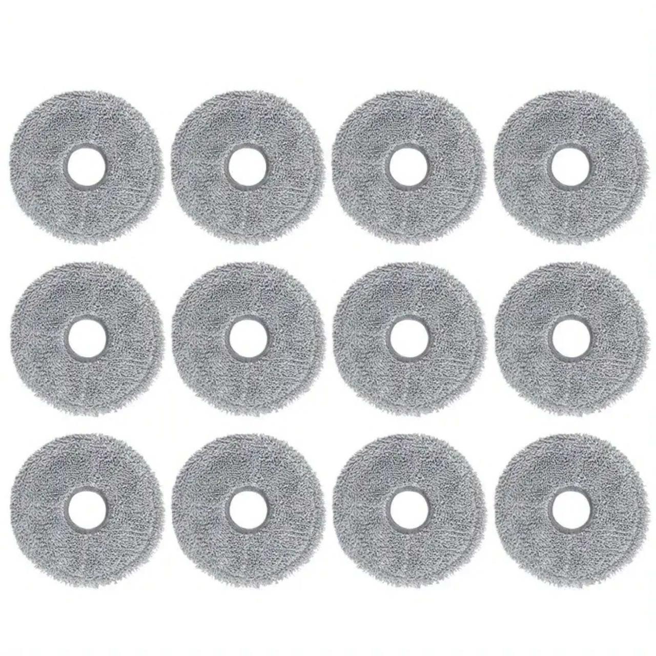 12 Mop Pads For Roborock Saros 10R, Qrevo Curv, Edge & Master Robot Vacuum Cleaners