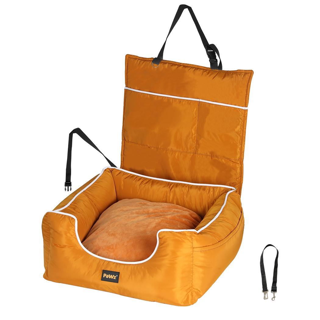 Pawz Dog Car Booster Seat Waterproof - Orange