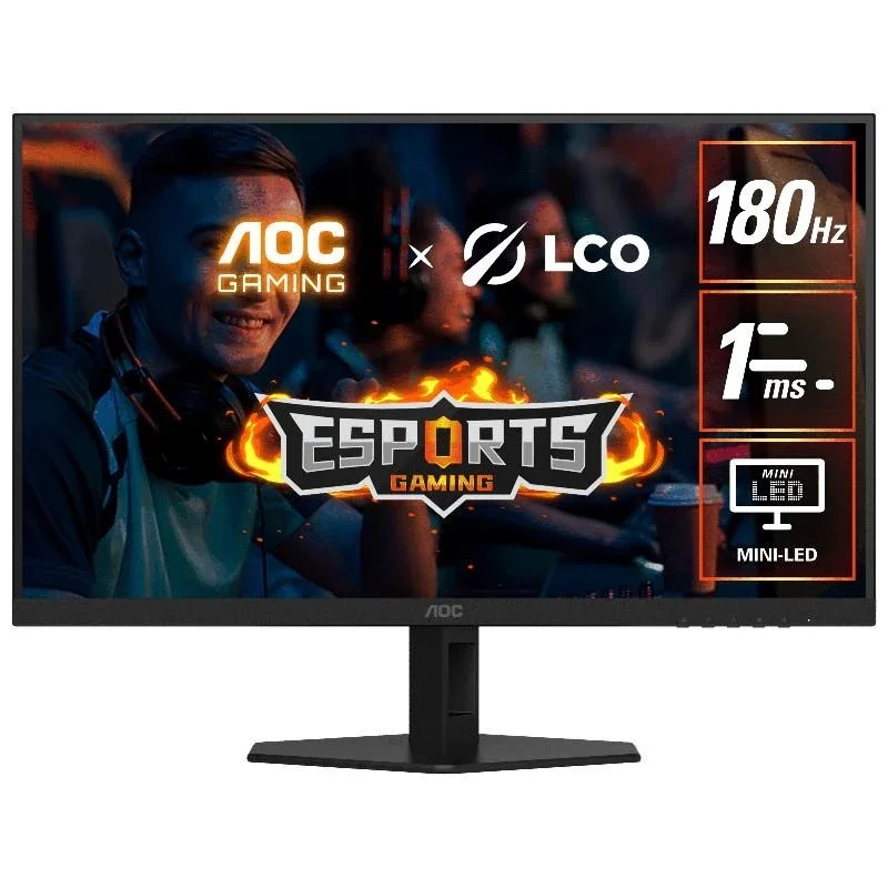 AOC 27" QD-MiniLED Gaming Monitor, 180Hz, 1ms, DisplayHDR 1000 [Q27G40XMN]