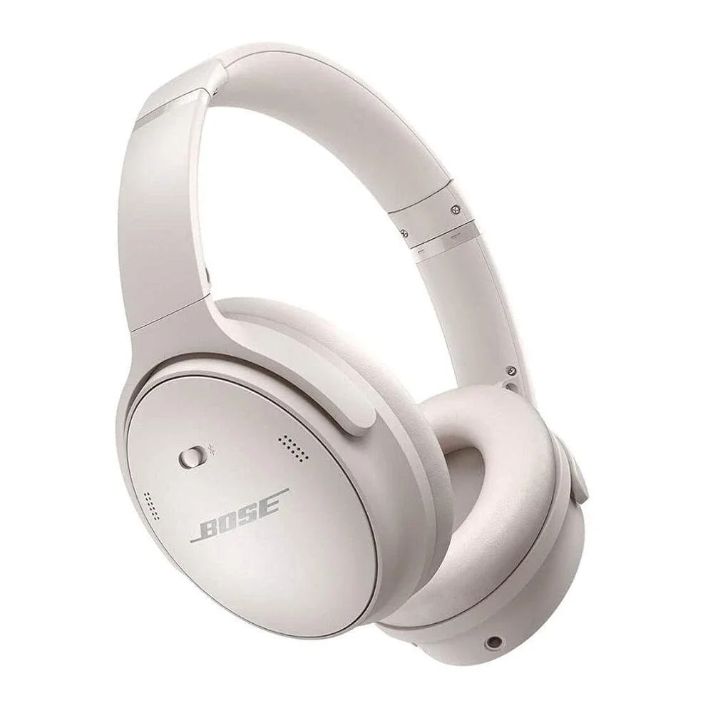 Bose QuietComfort 45 Headphones Noise Cancelling Wireless - White Smoke - Very Good - Refurbished