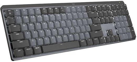 Logitech Mx Mechanical Tactile Quiet Wireless Keyboard (920-010547) Graphite