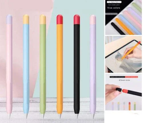 Skin Stylus Silicone Case Cover Sleeve Holder AU For Apple Pencil 2nd Gen Pen - Blue